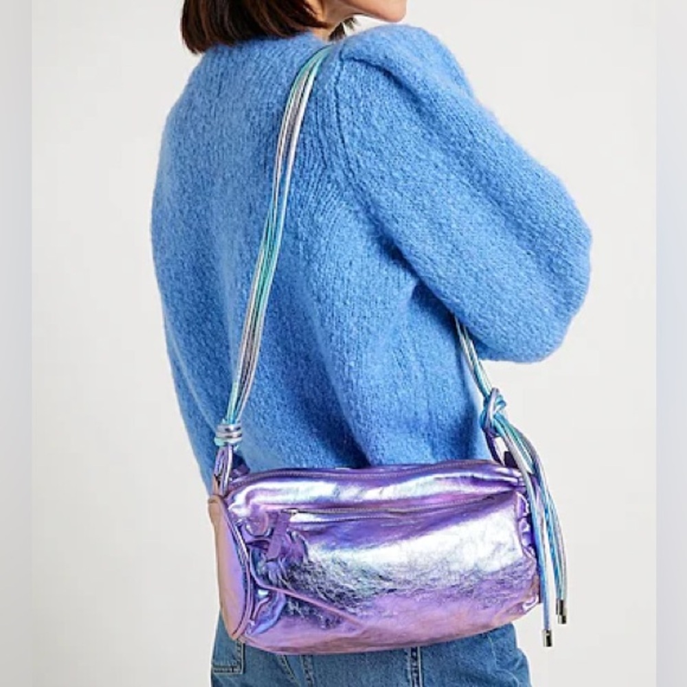 ISABEL MARANT BAG PURPLE METALLIC LEATHER BNWT HTF SOLD OUT EVERYWHERE